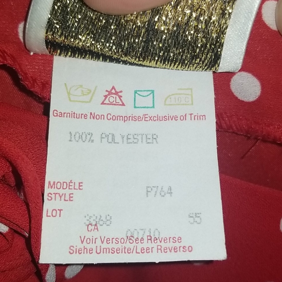 Red & White Polka Dot Dress - Sz 6 - Picture 7 of 8